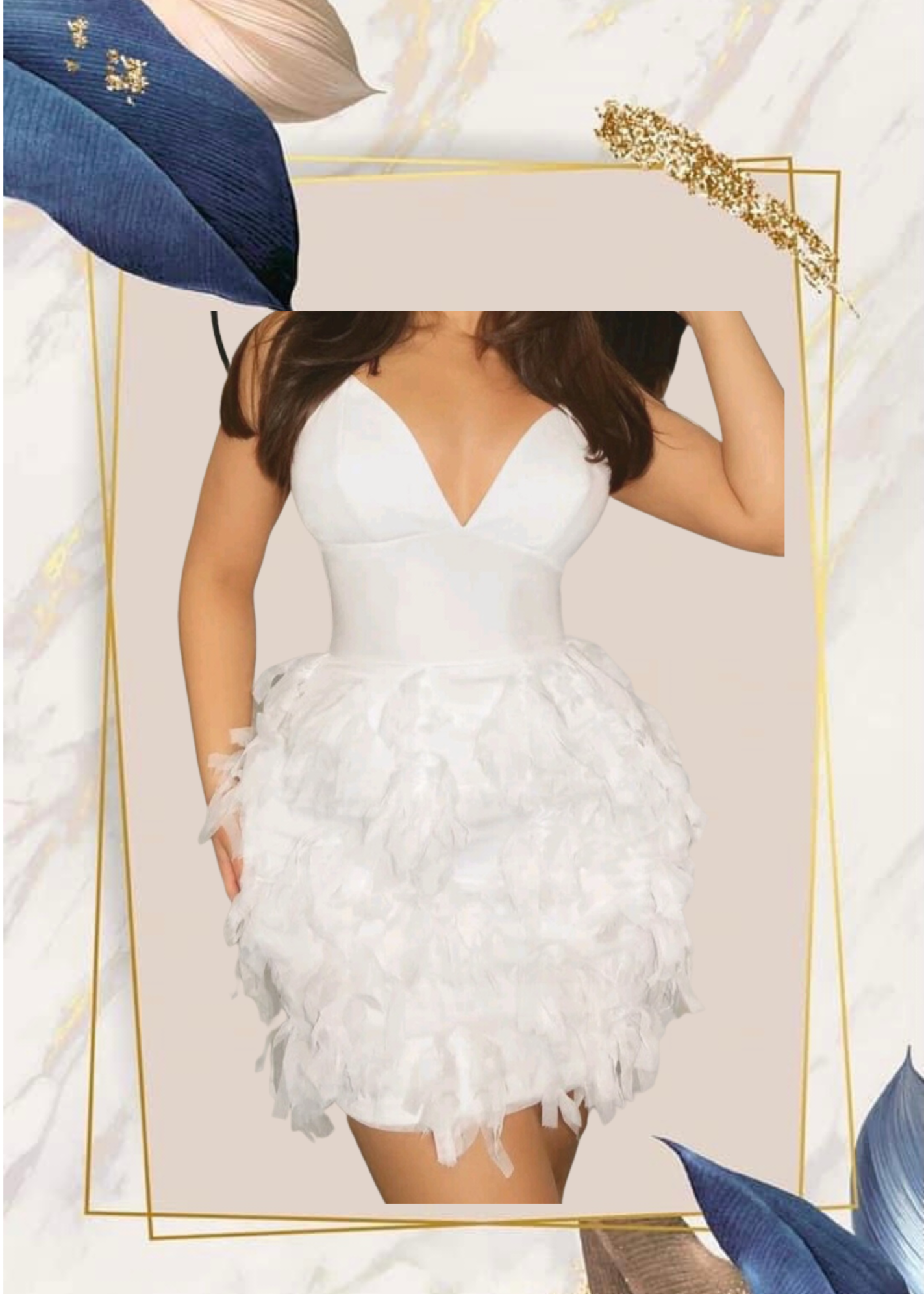 PARTY WHITE DRESS