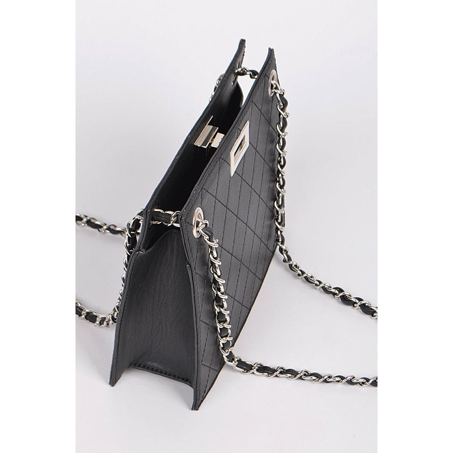 Leather strap Mat Clutch - arriesfashions