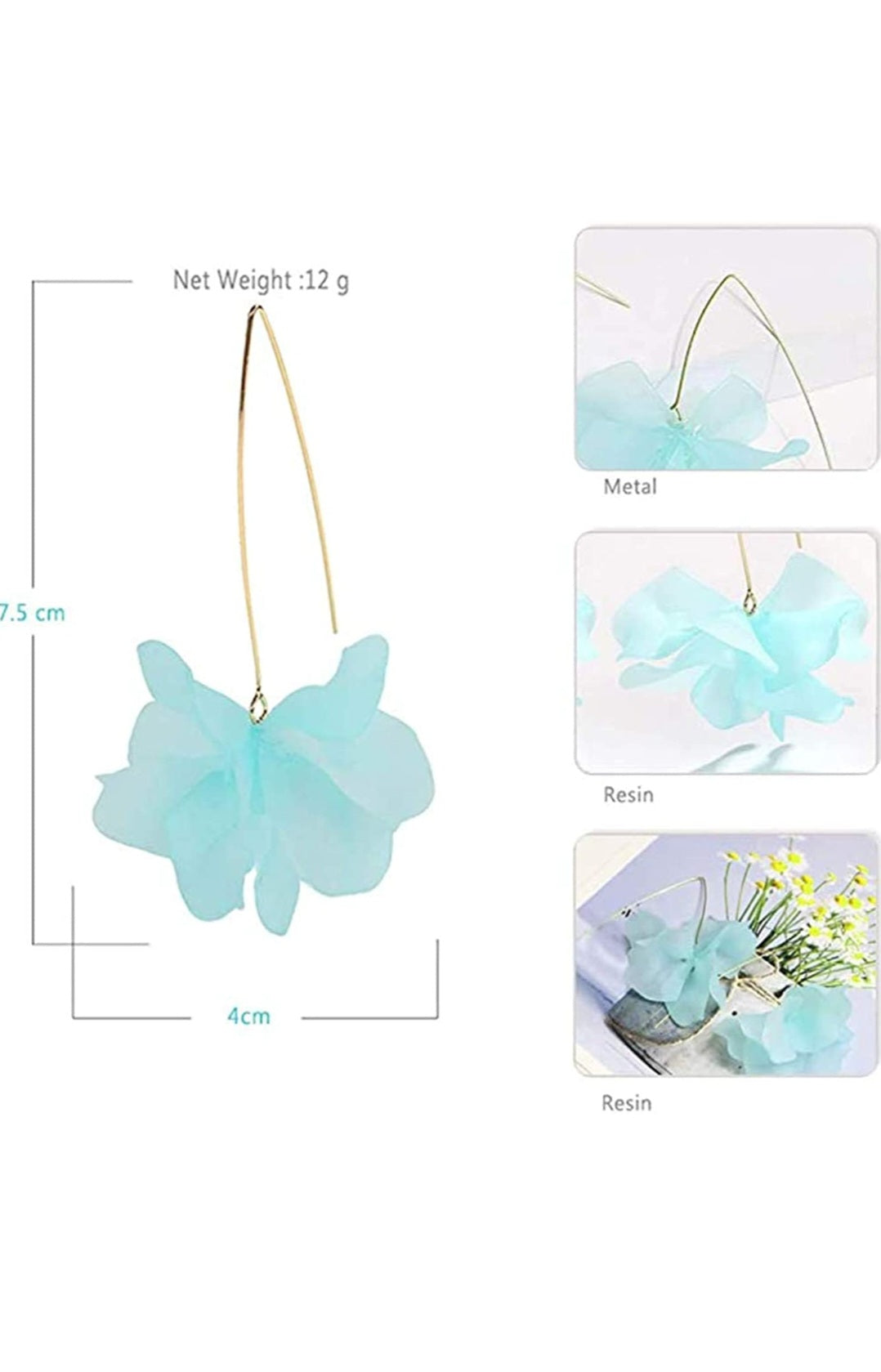 ROSE PEDAL EARINGS