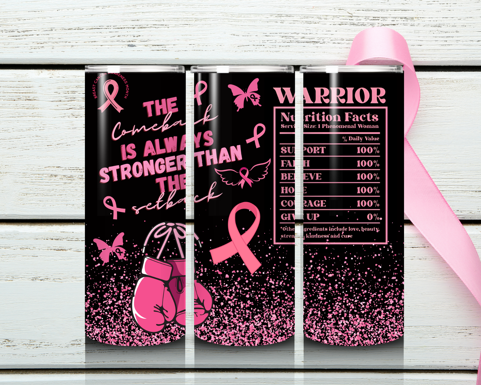 BREAST CANCER TUMBLER