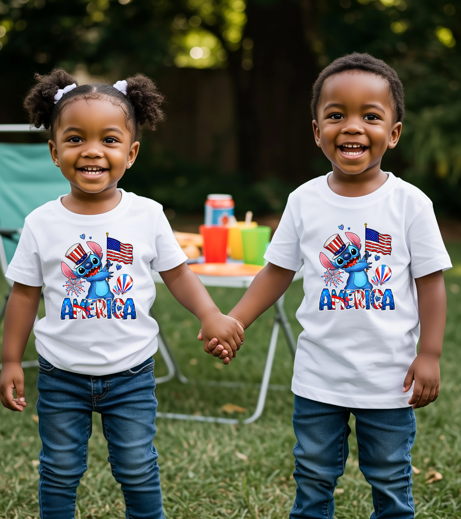 KIDS STITCH AMERICA SHIRTS
