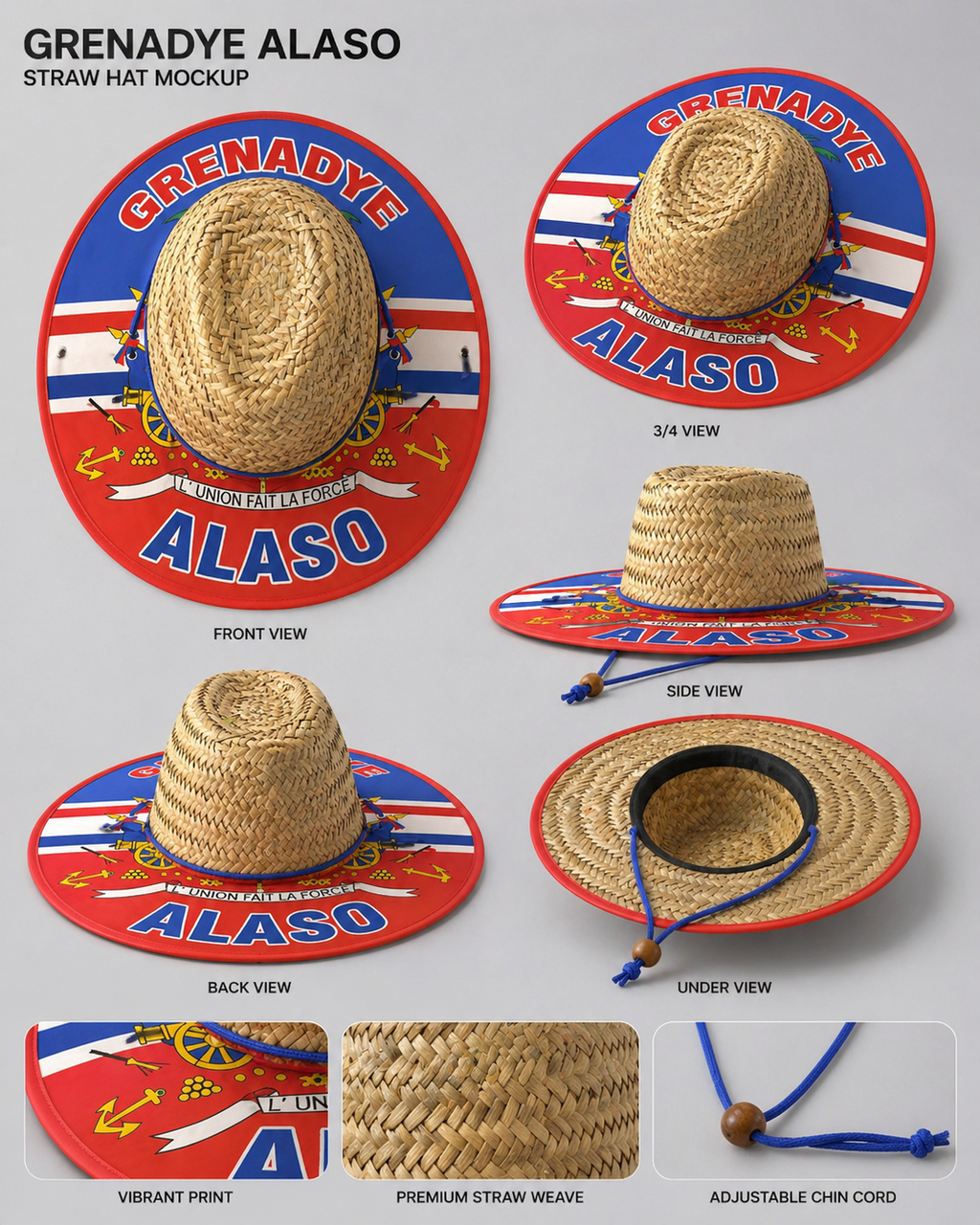 HAITIAN HERITAGE LUXE HAT