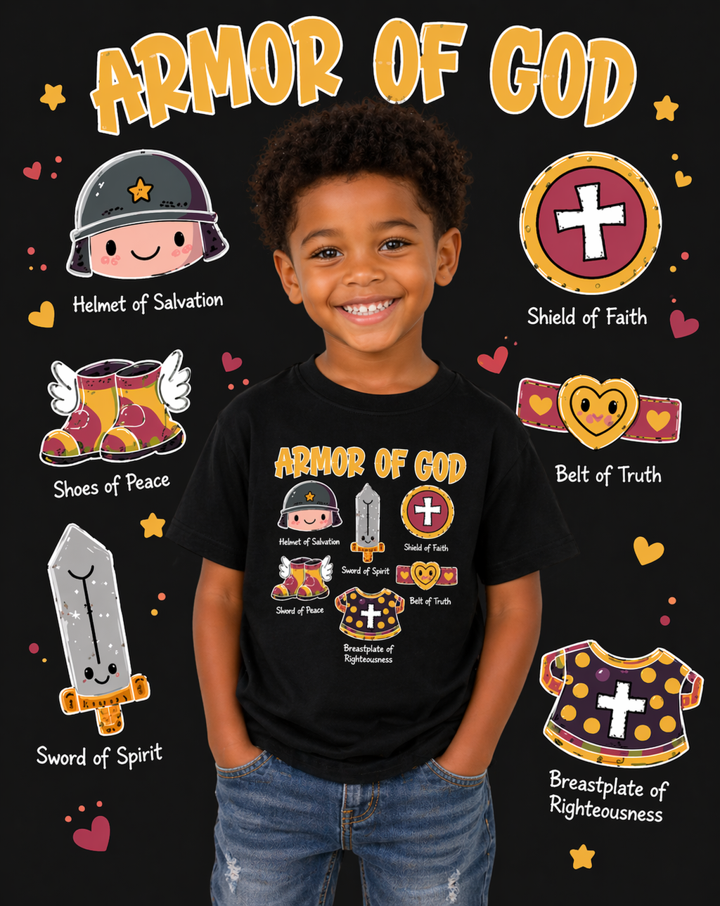 “ARMOR OF GOD” KIDS TEE