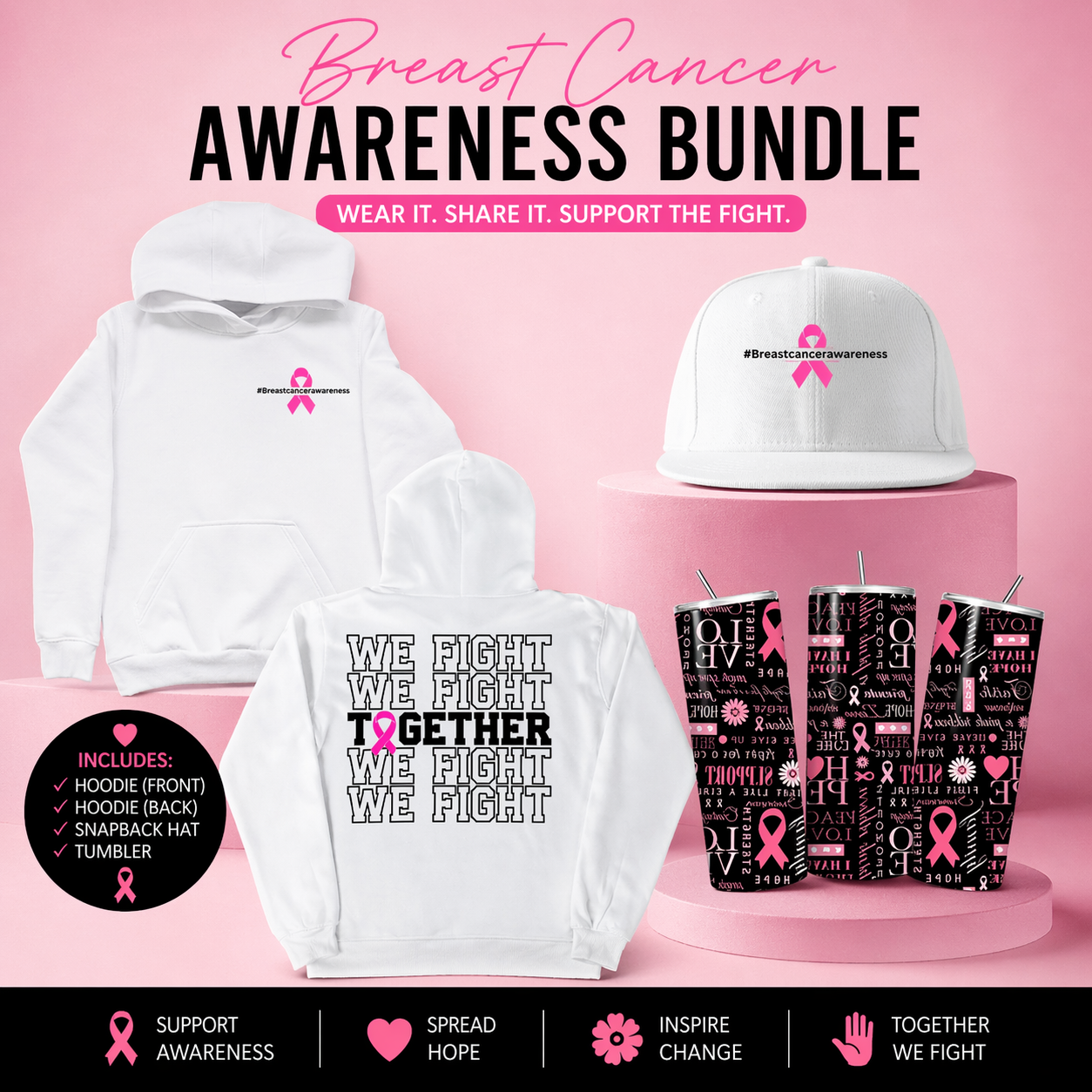 FIGHT TOGETHER BREAST CANCER BUNDLE