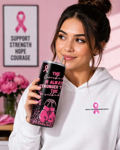 BREAST CANCER TUMBLER