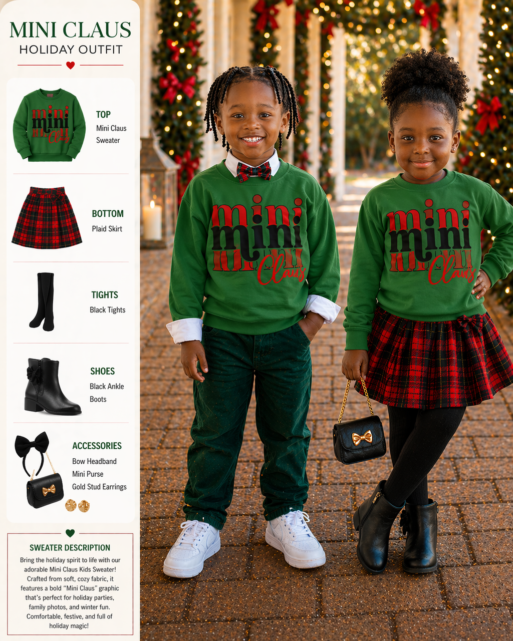 MINI CLAUS HOLIDAY SWEATER