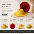 FEDORA HAT WITH ACCENT