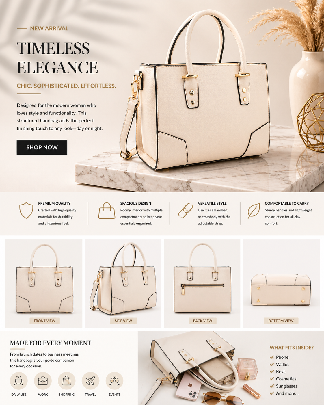 ISABELLE SATCHEL HANDBAG