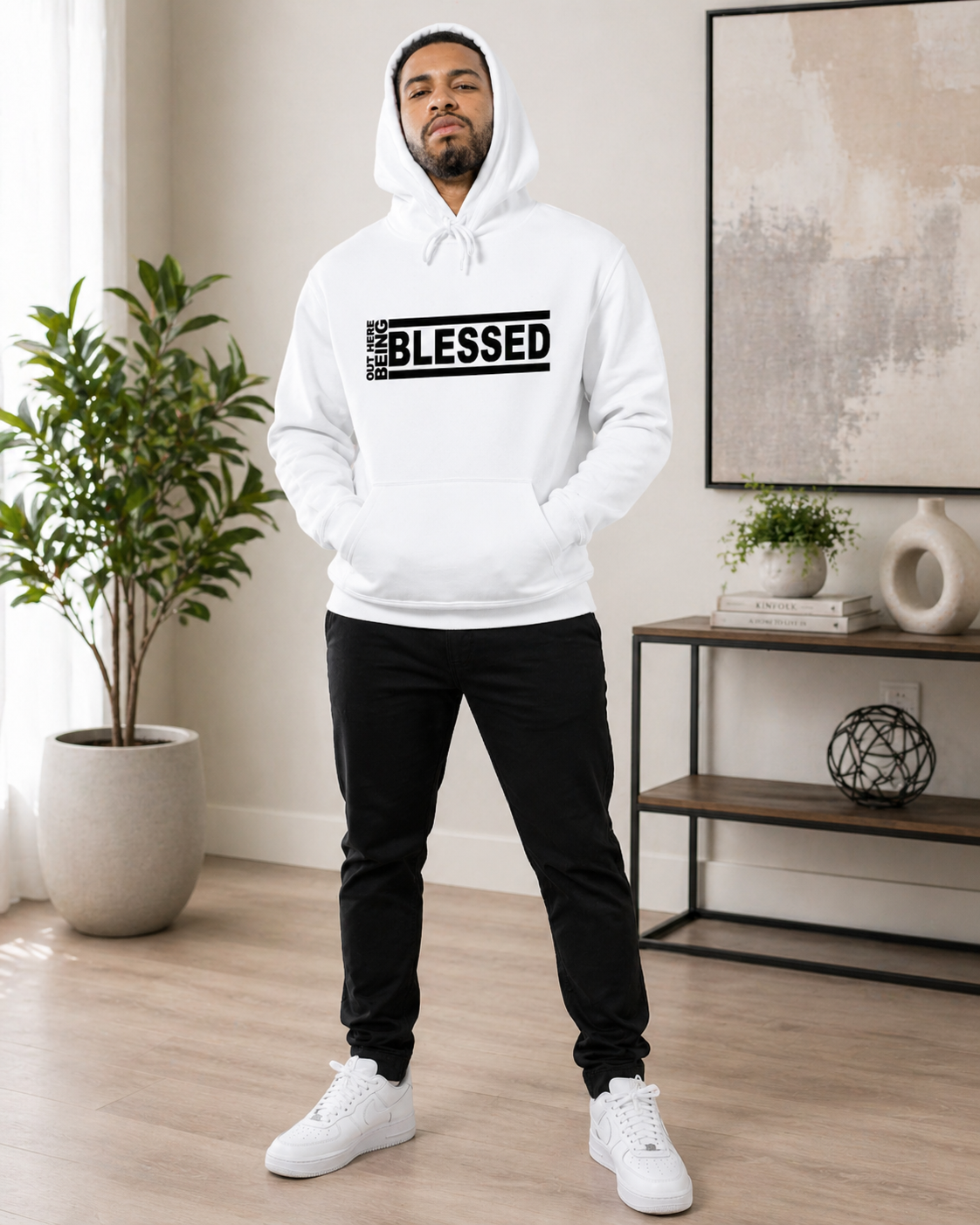 OUT HERE BEING BLESSED HOODIE