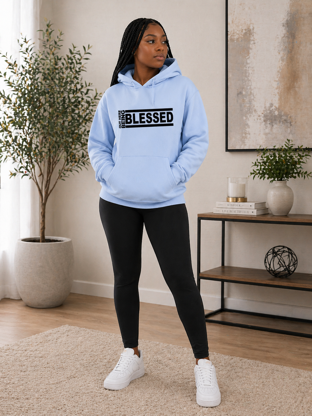 OUT HERE BEING BLESSED HOODIE