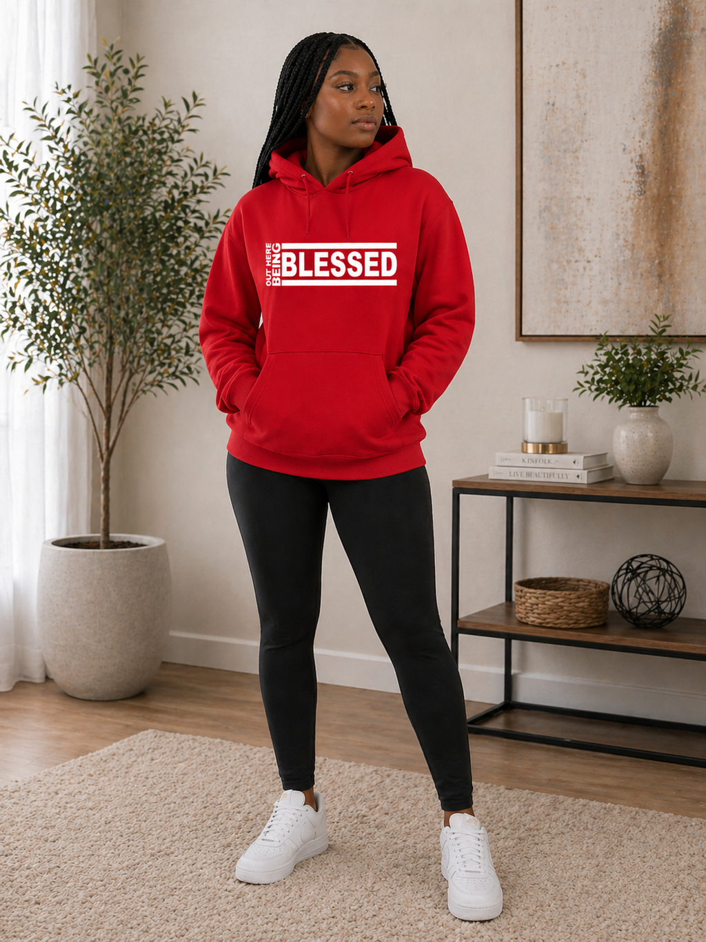 OUT HERE BEING BLESSED HOODIE