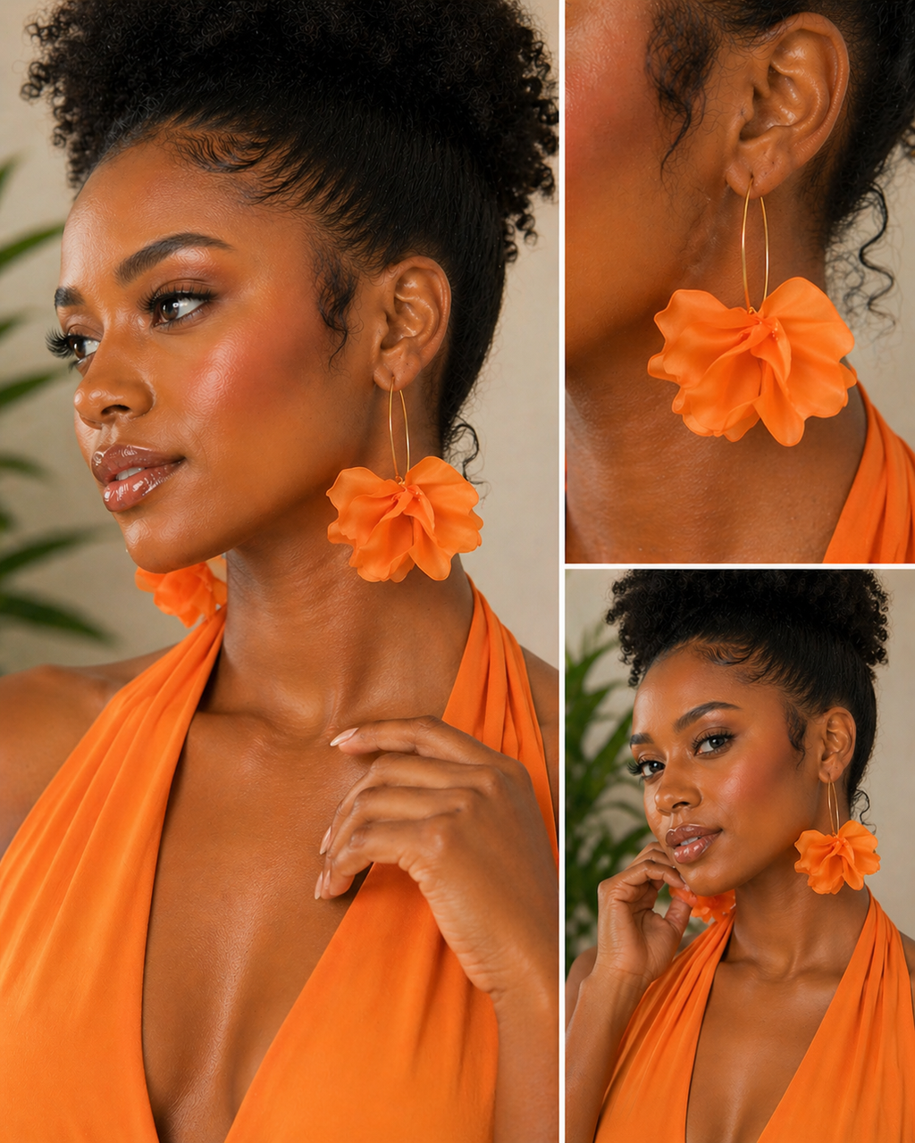 ROSE PEDAL EARINGS