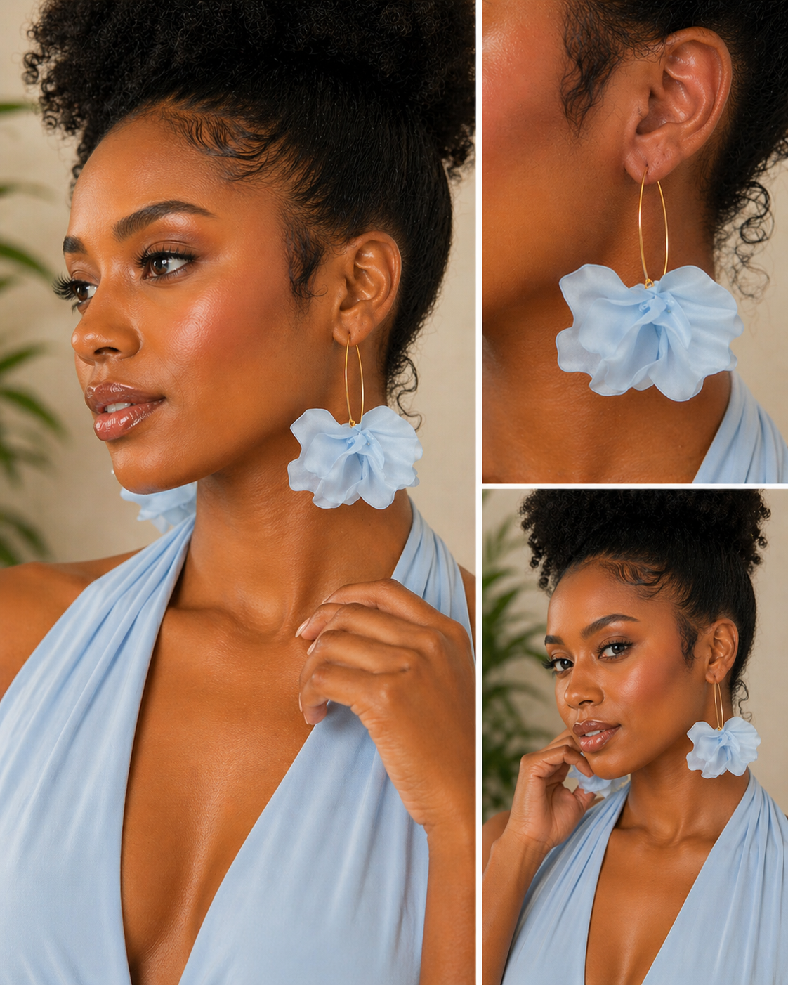 ROSE PEDAL EARINGS