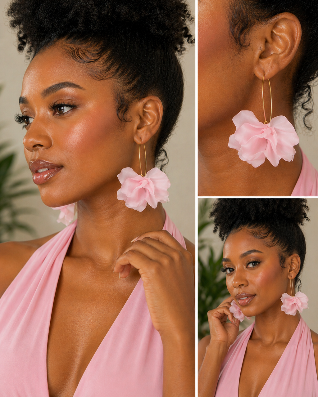 ROSE PEDAL EARINGS