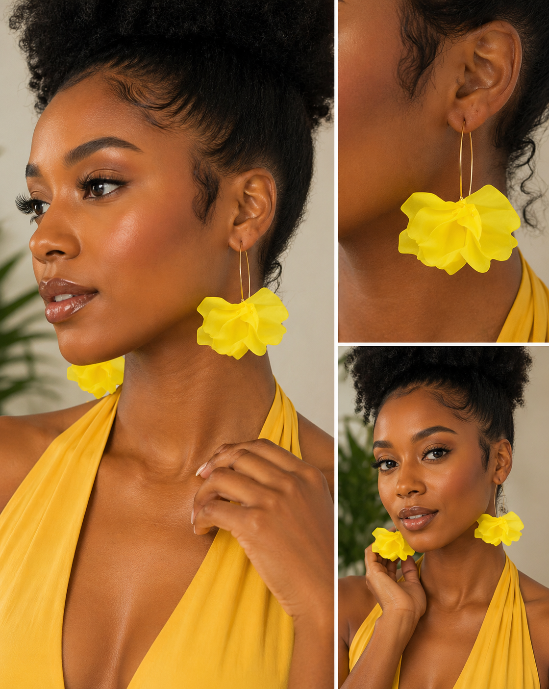 ROSE PEDAL EARINGS