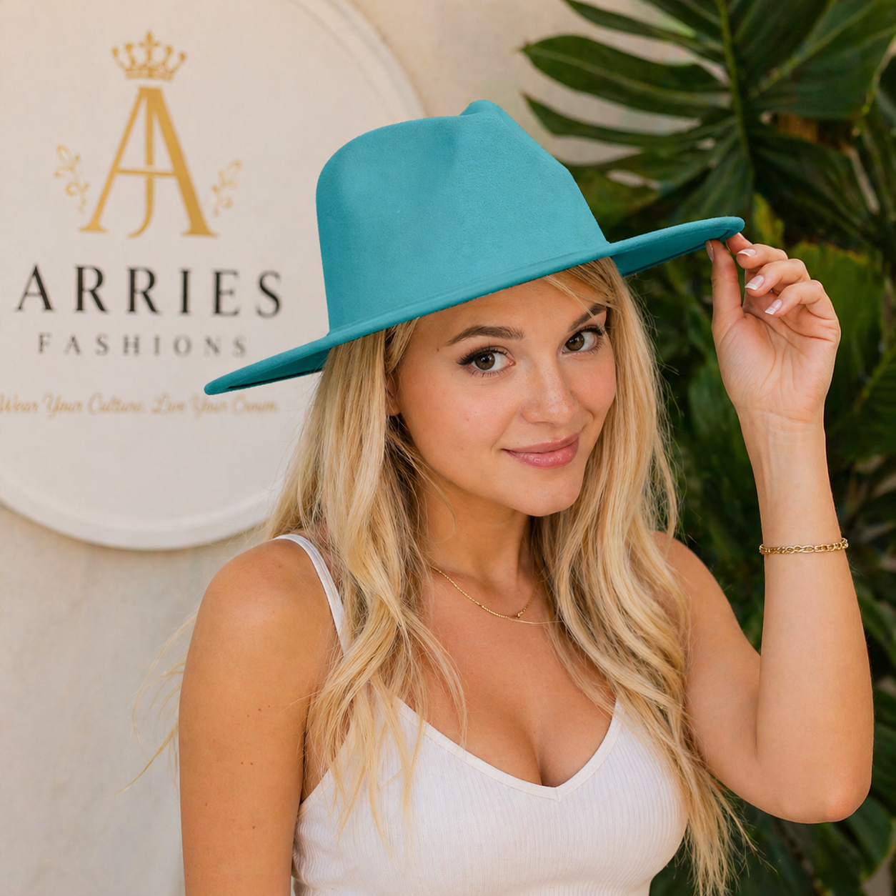 LUXE WIDE-BRIM FEDORA HAT