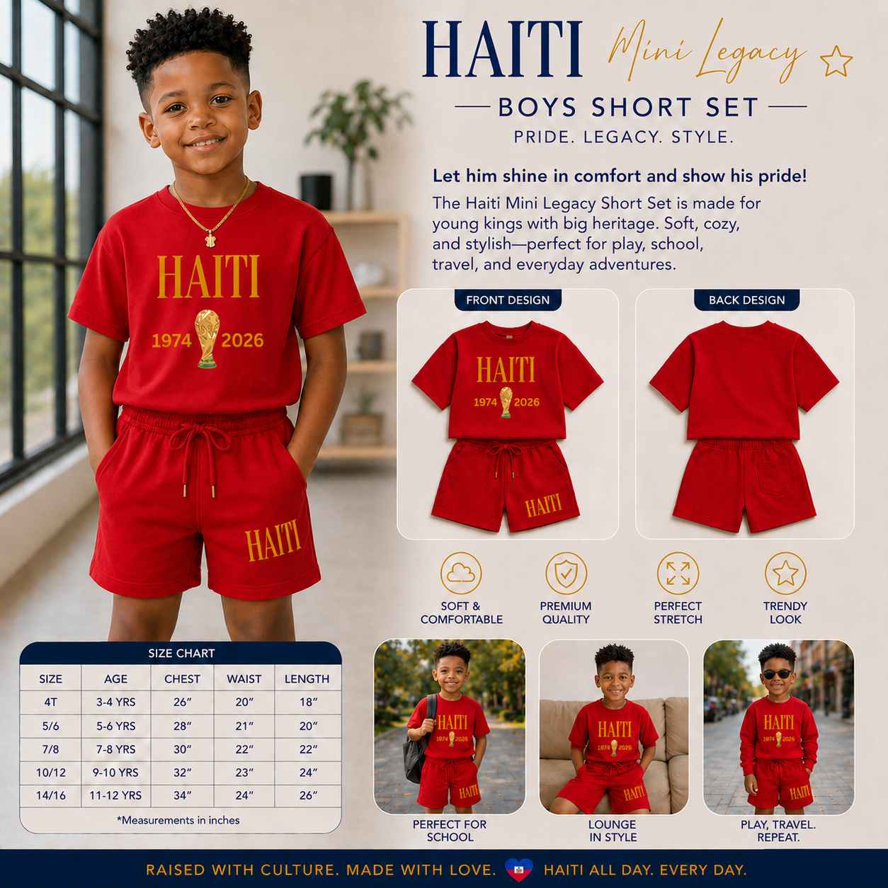 HAITI GOLD ERA LUXE KIDS SET