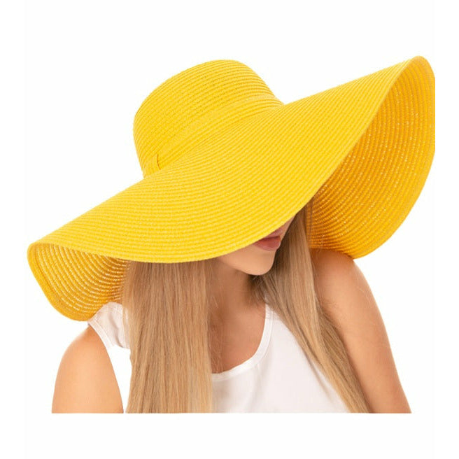 WIDE BRIM BEACH HAT - arriesfashions