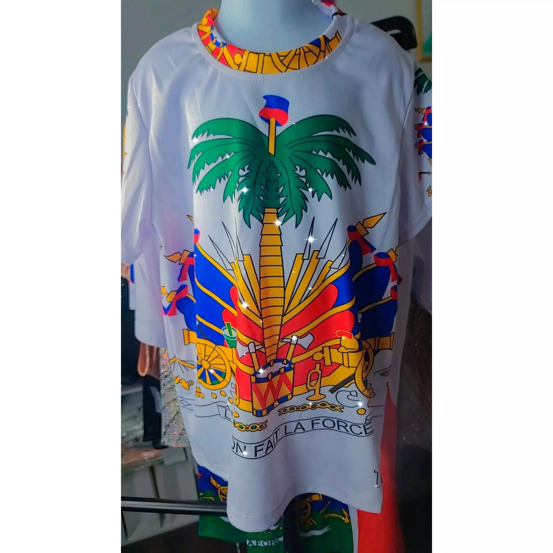 KIDS HAITIAN FLAG SHIRTS