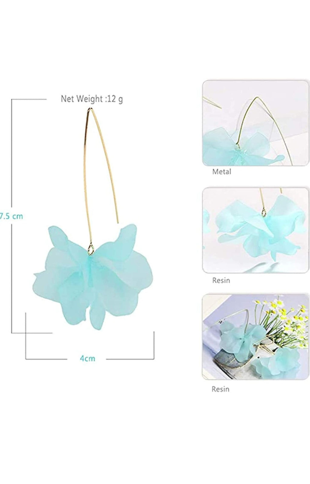 ROSE PEDAL EARINGS